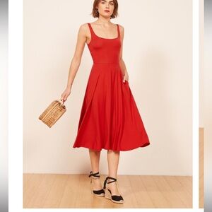 NWT reformation rue dress size XL in red